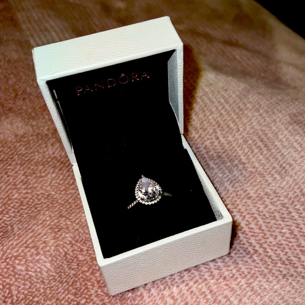 Woman’s pear shaped ring